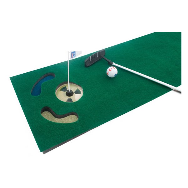 PGA Tour 6 Feet Putting Mat with Guide Ball and Putter