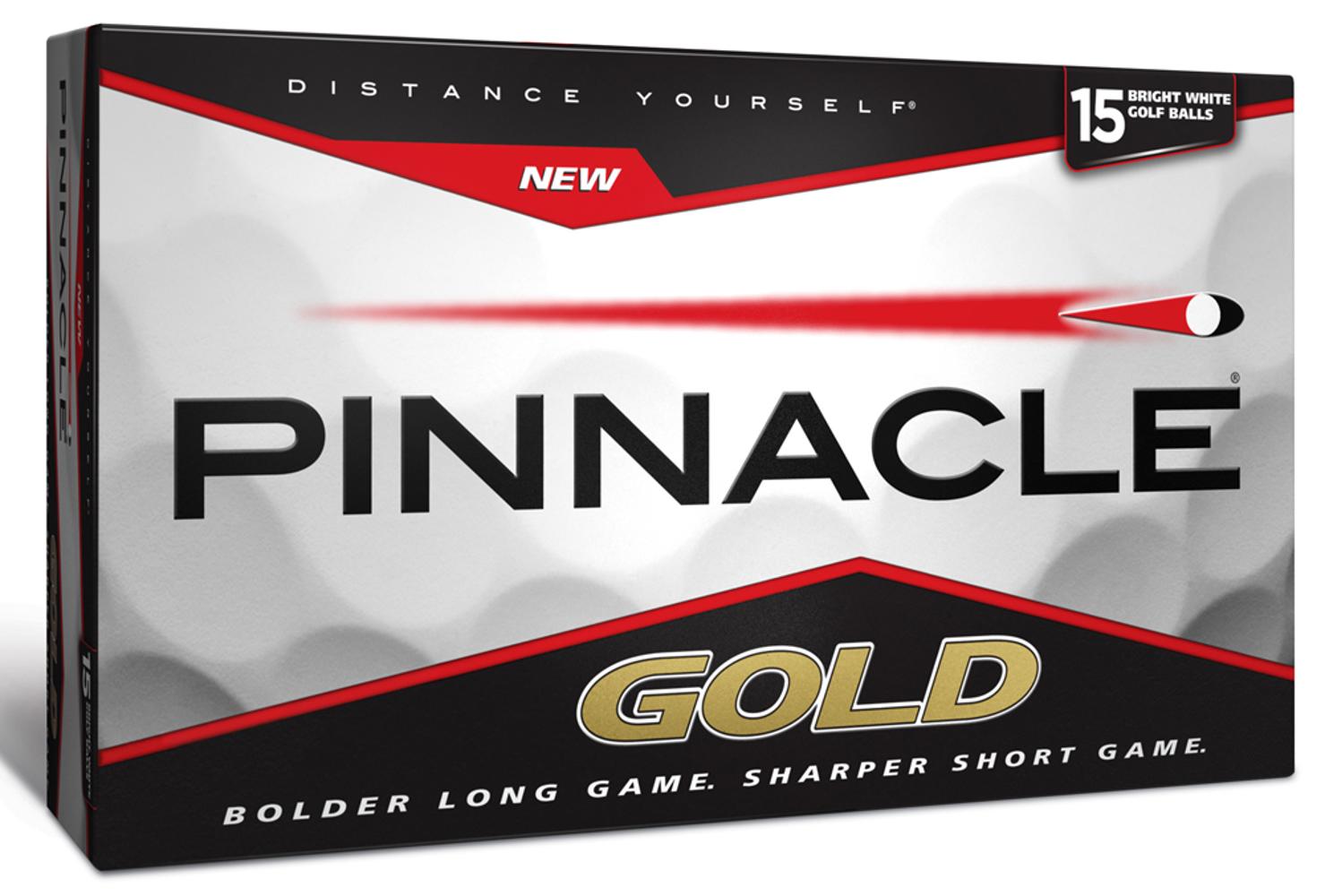 Pinnacle Gold White Golf Balls (15 Pack)
