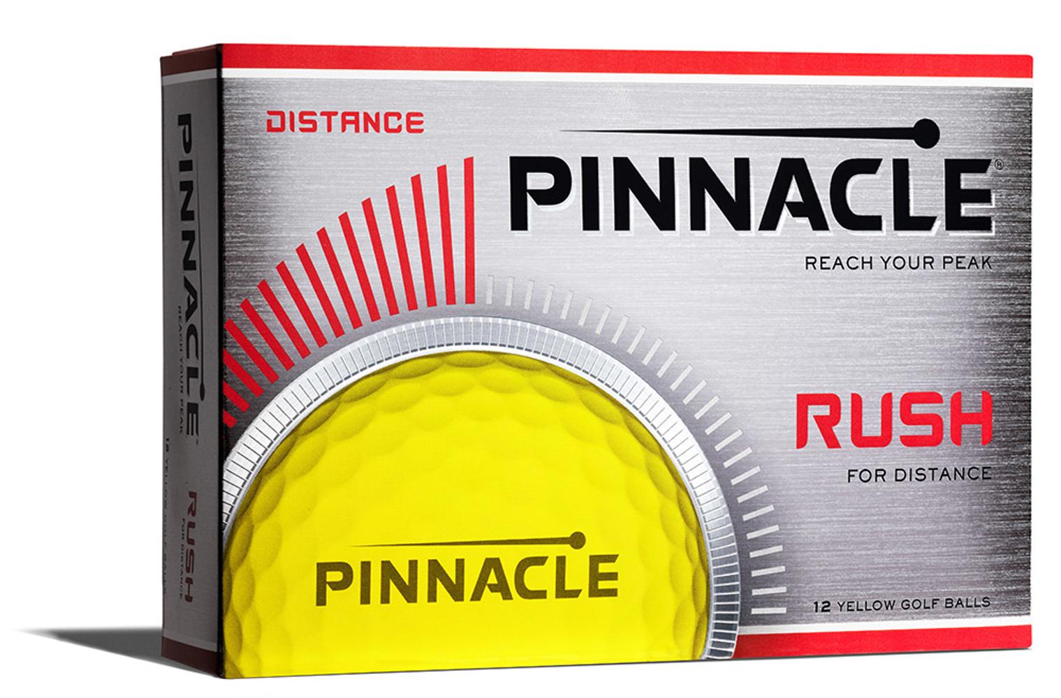 Pinnacle Rush Yellow Golf Balls (12 Balls)