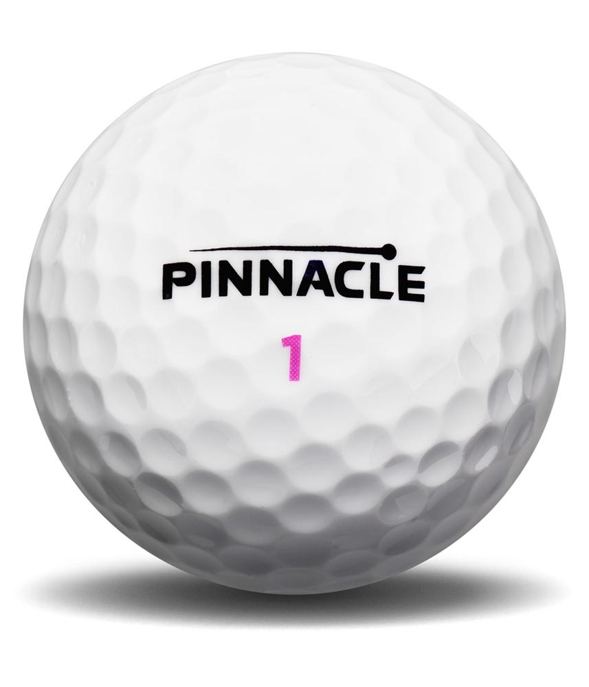 Pinnacle Ladies Soft Pink Text Golf Balls (12 Balls)
