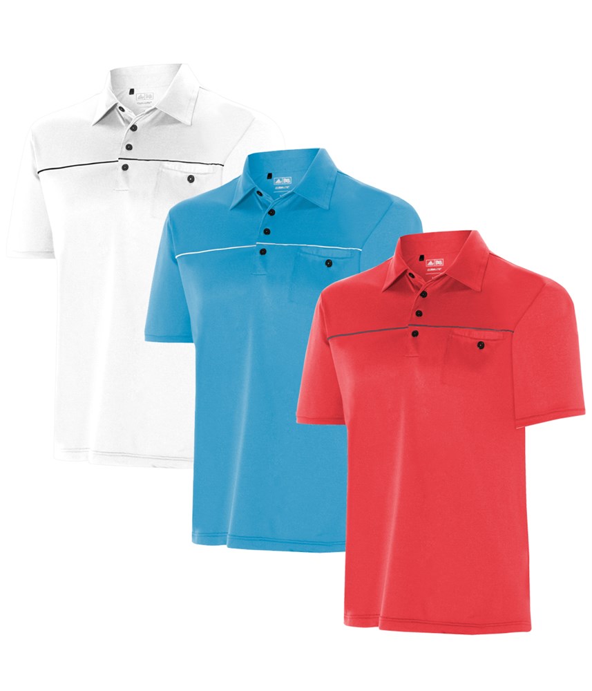 adidas Mens Climalite Pocket Mesh Polo Shirt - Golfonline