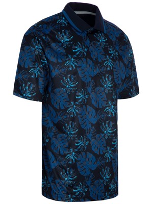 Proquip Mens Pro Tech Sub 7 Leaf Print Polo Shirt