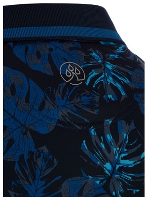 Proquip Mens Pro Tech Sub 7 Leaf Print Polo Shirt