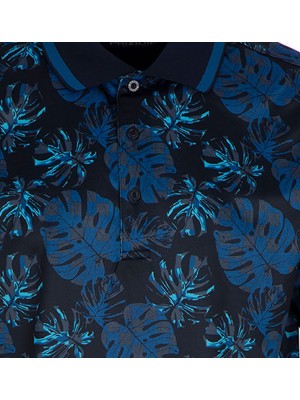 Proquip Mens Pro Tech Sub 7 Leaf Print Polo Shirt