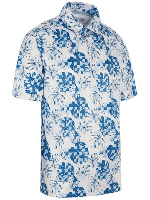 Proquip Mens Pro Tech Sub 7 Leaf Print Polo Shirt
