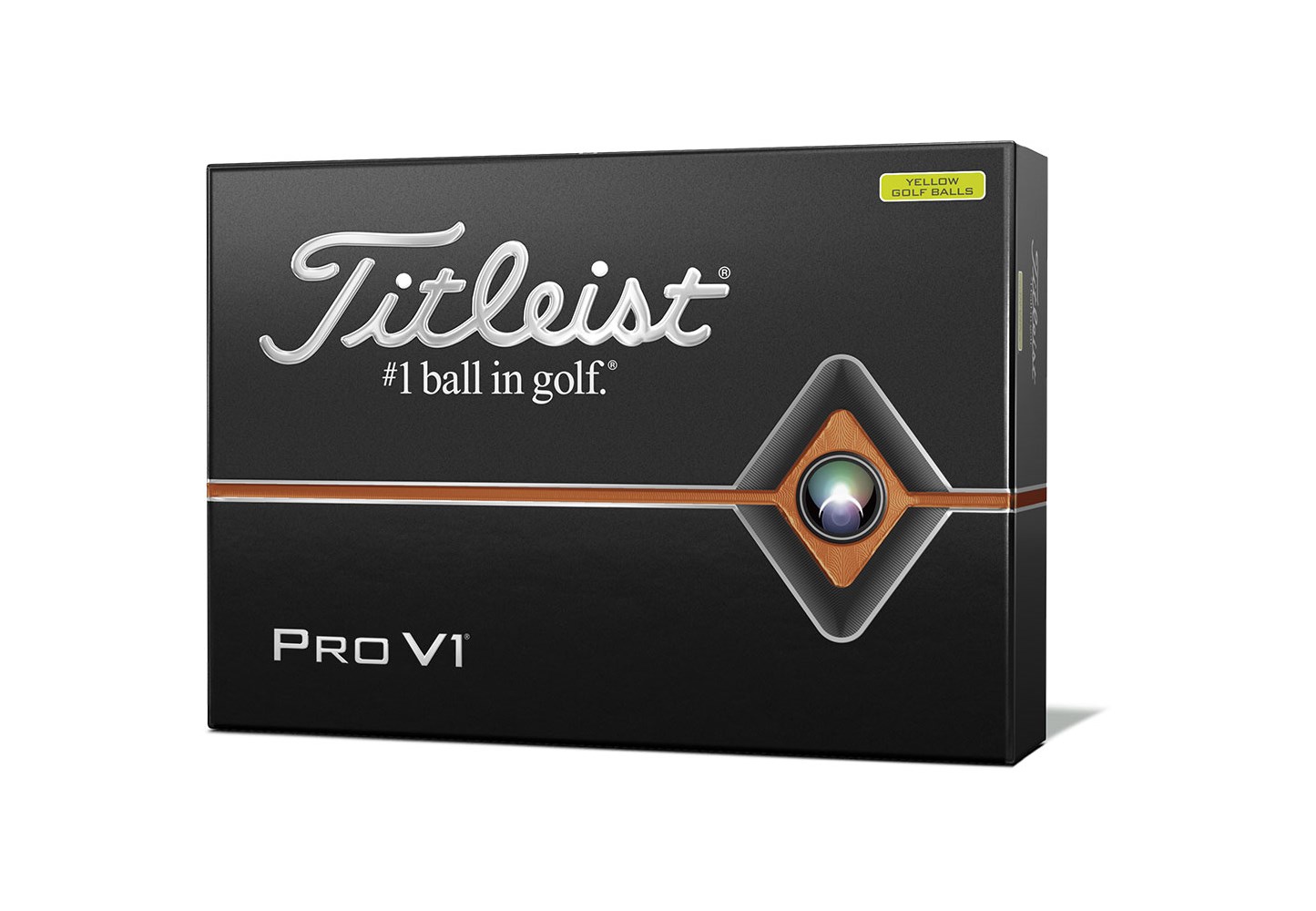Titleist Pro V1 Yellow Golf Balls (12 Balls) 2019 - Golfonline