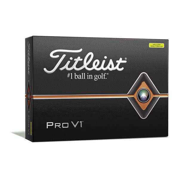 Titleist Pro V1 Yellow Special Numbers Golf Balls (12 Balls) 2019