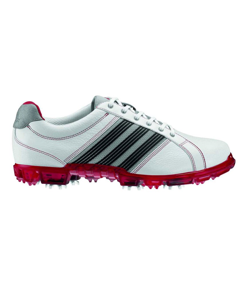 adidas Mens Adicross Tour Golf Shoes (White/Red) | GolfOnline