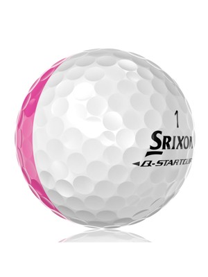 Srixon Q-Star Tour Divide 2 White/Pink Golf Balls (12 Balls)