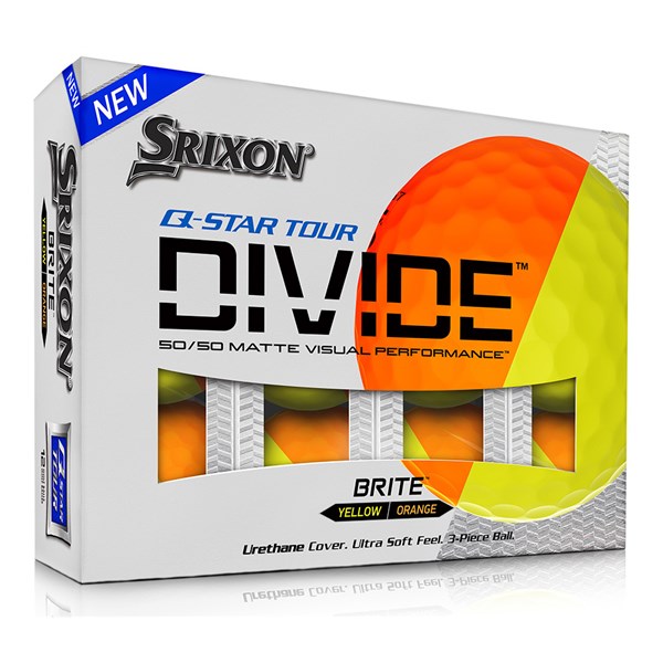 Srixon Q-Star Tour Divide Orange Golf Balls (12 Balls)