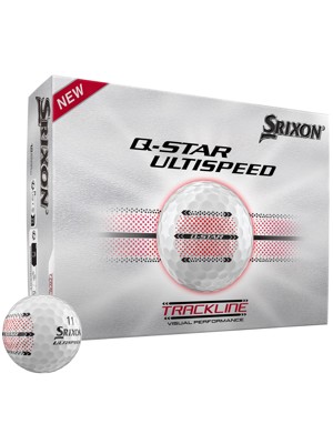Srixon Q-Star Ultispeed Trackline Pure White Golf Balls (12 Balls)