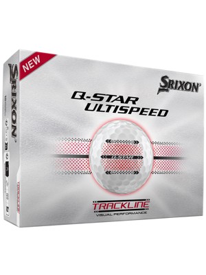 Srixon Q-Star Ultispeed Trackline Pure White Golf Balls (12 Balls)