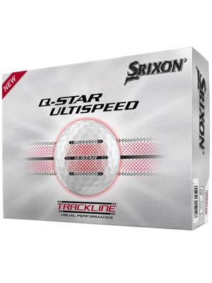 Srixon Q-Star Ultispeed Trackline Pure White Golf Balls (12 Balls)