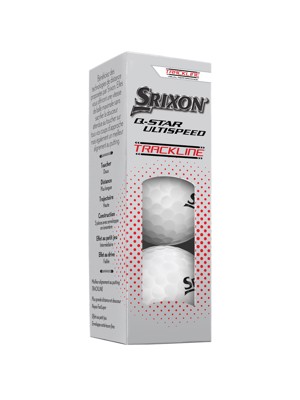 Srixon Q-Star Ultispeed Trackline Pure White Golf Balls (12 Balls)