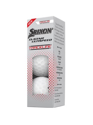Srixon Q-Star Ultispeed Trackline Pure White Golf Balls (12 Balls)
