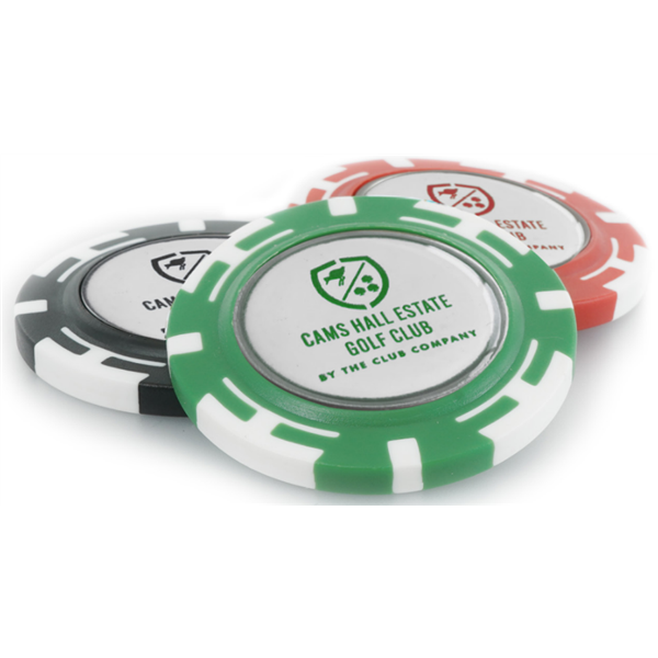 Poker Chip Disc Ball Marker Holder - Personalised