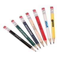 Round Personalised Pencils With Eraser