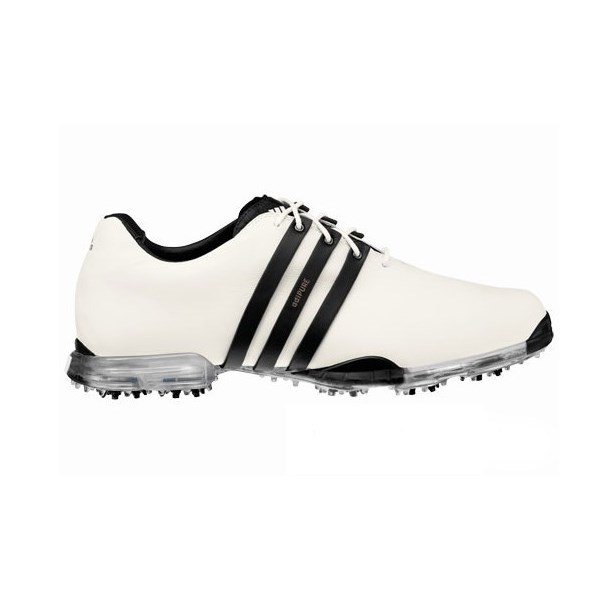 white adipure golf shoes