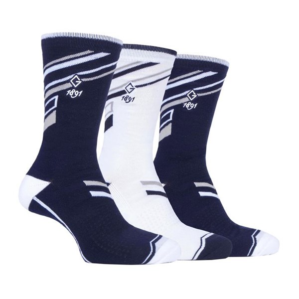 Glenmuir Mens Ryan Jacquard Stripe Socks Gift Box (3 Pairs)