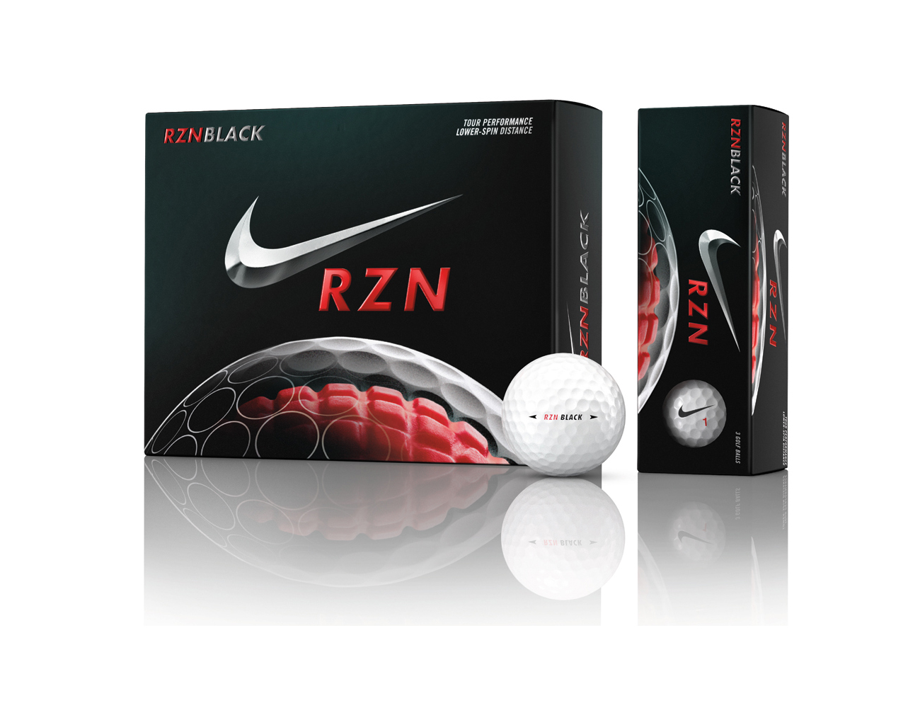 Nike RZN Black Golf Balls (12 Balls) 2015