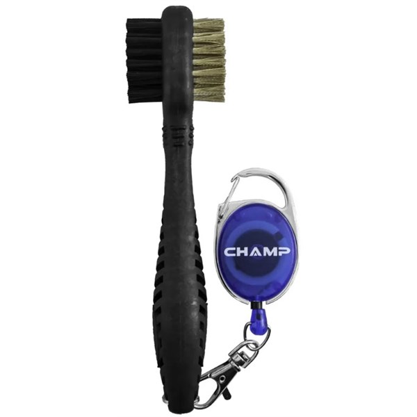 Champ Dual Golf Brush 2 With Zip Line Clip