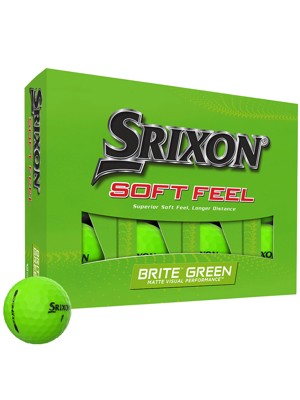 Srixon Soft Feel Brite Green Golf Balls (12 Balls) - Prior Gen