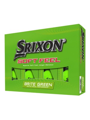 Srixon Soft Feel Brite Green Golf Balls (12 Balls) - Prior Gen