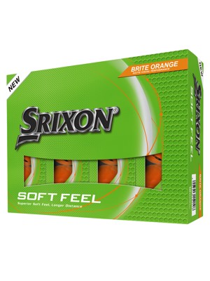 Srixon Soft Feel Brite Orange Golf Balls (12 Balls)