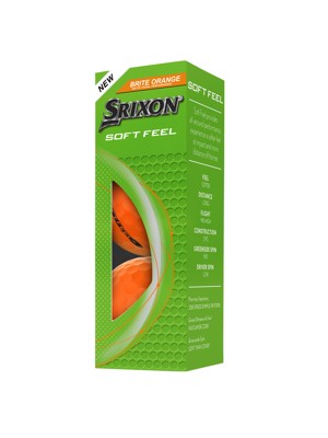 Srixon Soft Feel Brite Orange Golf Balls (12 Balls)
