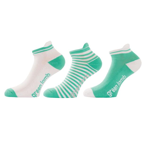 Green Lamb Ladies Patterned Socks (3 Pairs)