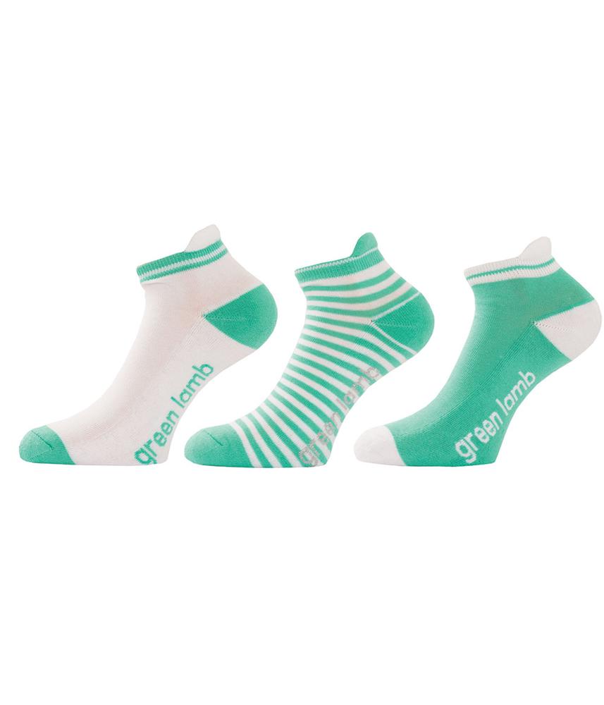 Green Lamb Ladies Patterned Socks (3 Pairs)