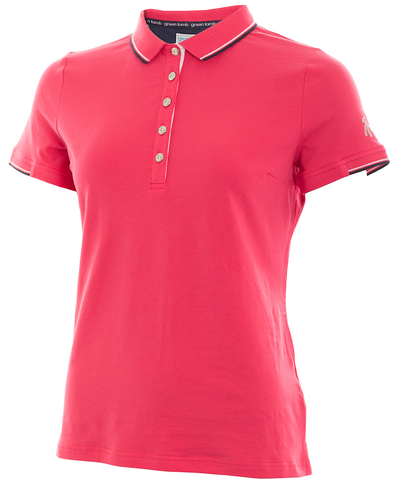Green Lamb Ladies Paige Jersey Club Polo Shirt - Golfonline