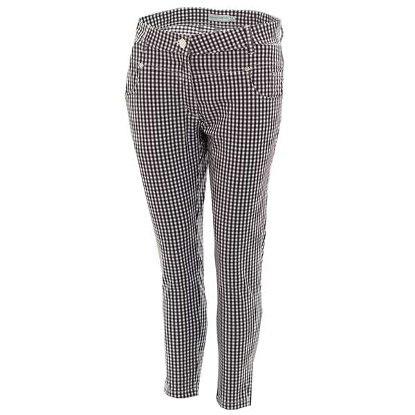 ladies patterned cropped trousers