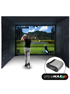 SimSpace Golf Enclosure With UltraMAX Grey High-Contrast Impact Screen