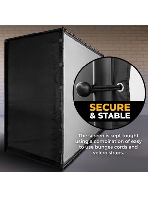 SimSpace Golf Enclosure With UltraMAX Grey High-Contrast Impact Screen