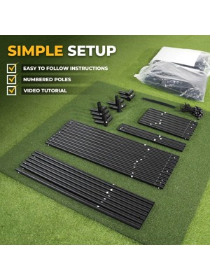 SimSpace Golf Enclosure With UltraMAX Grey High-Contrast Impact Screen