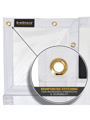 SimSpace Deluxe Practice Net 7.5ft Impact Screen With 20 Bungee Cords (2.4M x 2.5M)