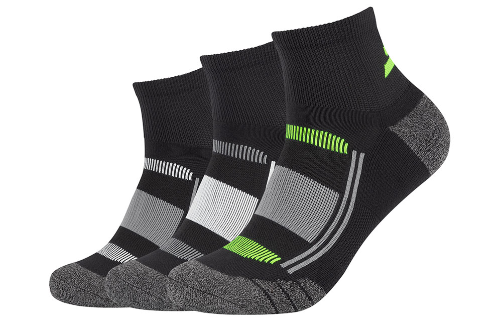 Skechers Mens Functional Performance Quarter Socks (3 Pairs)