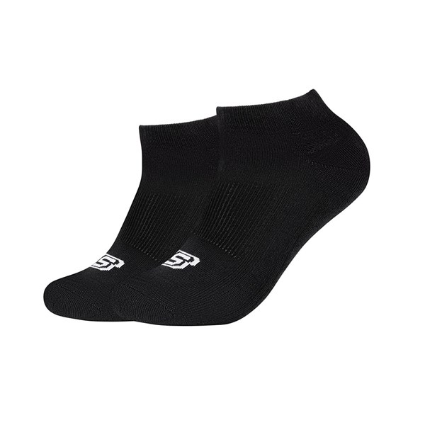 Skechers Cotton Rich Cushioned Liner Ankle Socks (2 Pairs)