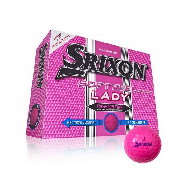 Srixon Ladies Soft Feel Pink Golf Balls (12 Balls) 2013 - Golfonline