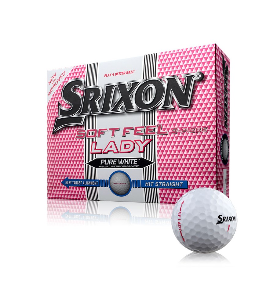 Srixon Ladies Soft Feel White Golf Balls (12 Balls) 2013 - Golfonline