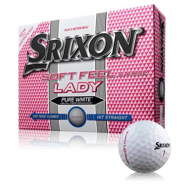 Srixon Ladies Soft Feel White Golf Balls (12 Balls) 2013 - Golfonline