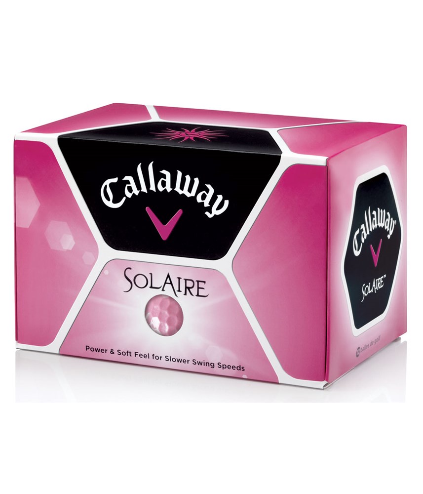 Callaway Ladies Solaire Pink Golf Balls (12 Balls) Logo Overrun