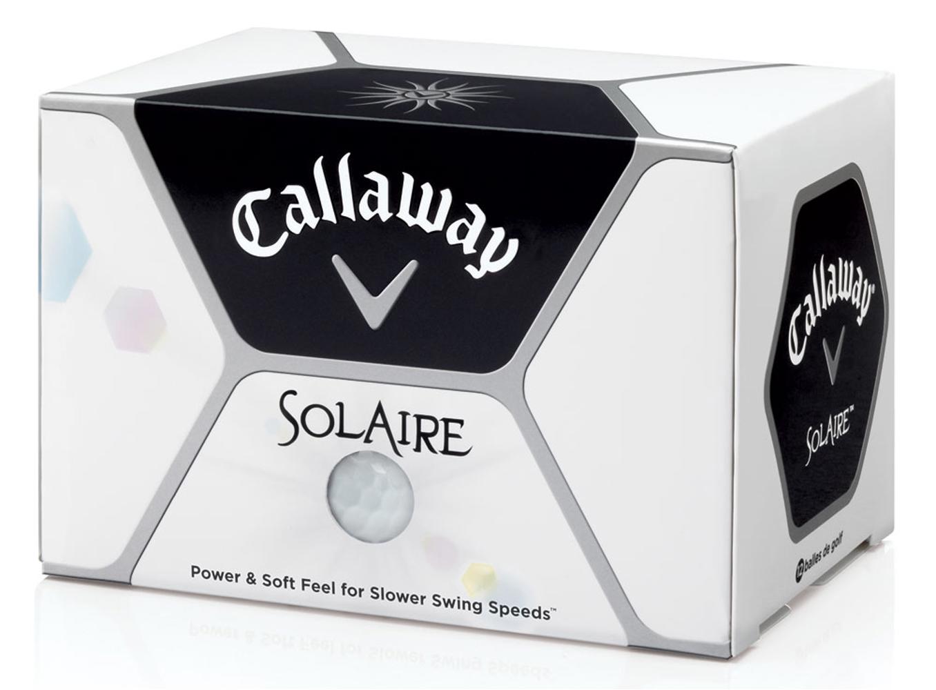 Callaway Ladies Solaire White Golf Balls (12 Balls) Logo Overrun