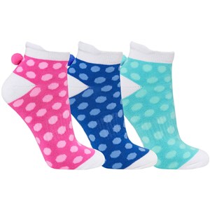 Ladies Cushioned Pom Pom Golf Socks