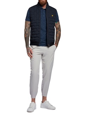Lyle and Scott Mens Seafoam Jacquard Polo Shirt