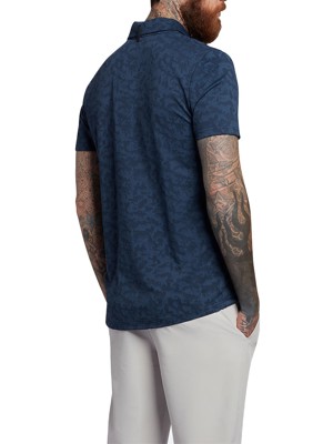 Lyle and Scott Mens Seafoam Jacquard Polo Shirt