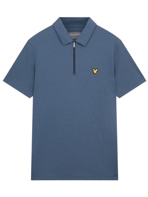 Lyle and Scott Mens Chevron Zip Polo Shirt