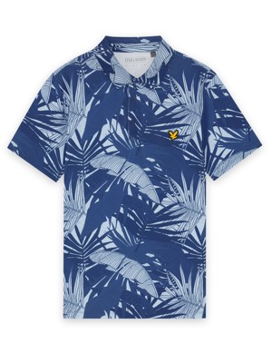 Lyle & Scott Mens Leaf Print Polo Shirt