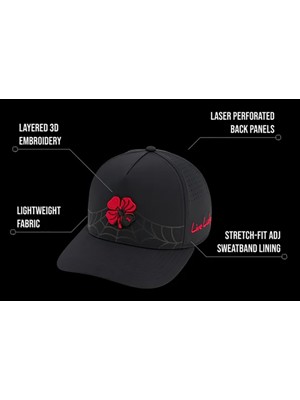Limited Edition - Black Clover Black Widow Spider Cap - Halloween Collection